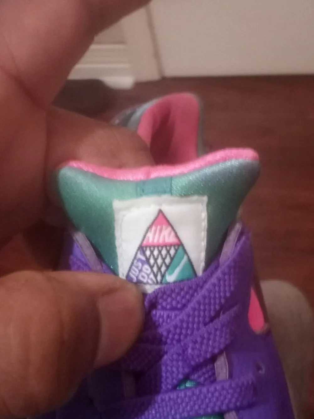 Nike Toddler Huarache Run Ultra Green/Purple Running Sneakers SZ 10C BQ7098-300